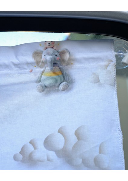 Araba Perdesi - Sevimli Fil Temalı Perde indirimleri