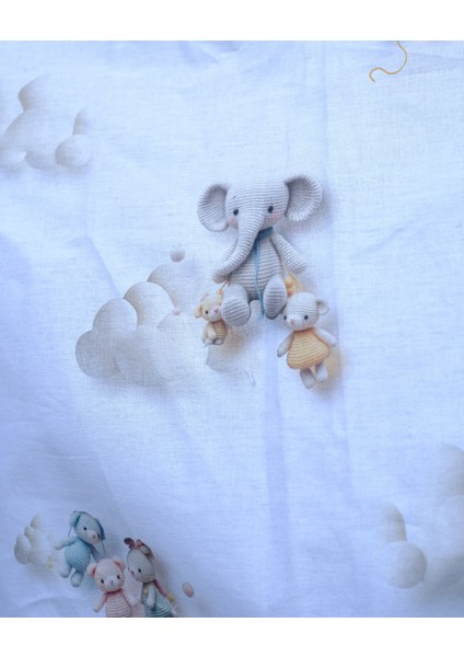 Araba Perdesi - Sevimli Fil Temalı Perde