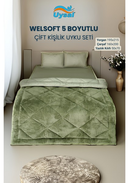 Welsoft Akfil Çift Kişilik Uyku Seti 195X215