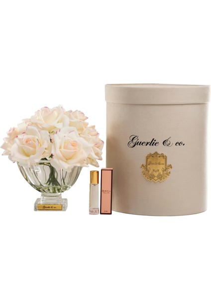 Krem Pembe 10 Iri Gül Kristal Cam fiyatları