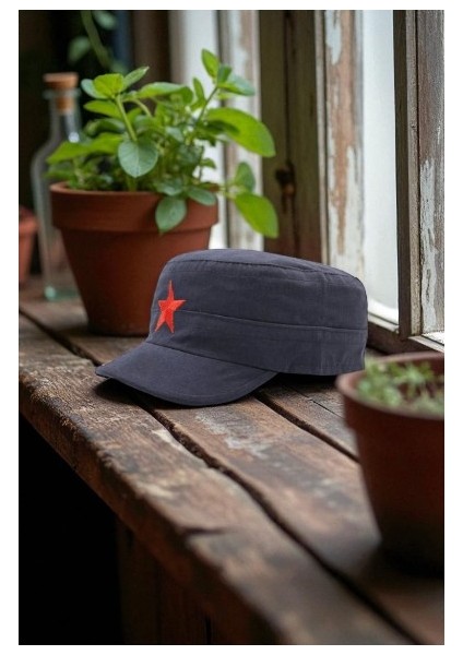 Fidel Castro Tarzı Renkli Kep Eskitme Kumaş Ayarlanabilir