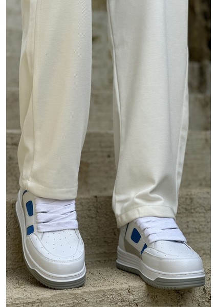 Avax Premium Kalite Erkek Sneaker Beyaz Mavi fırsatları