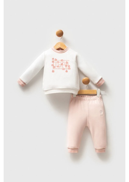 U.s Polo Kız Bebek Takım 6-36 Ay Ekru