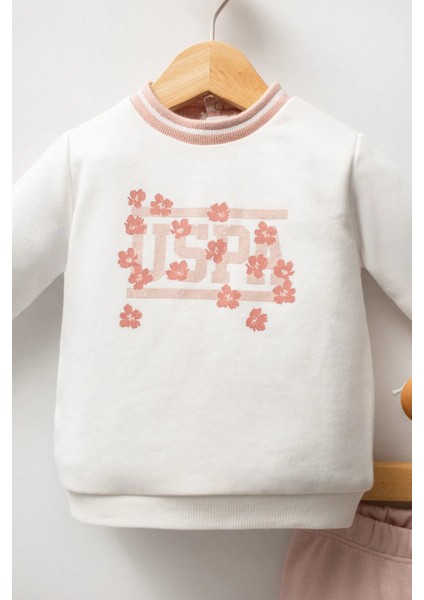 U.s Polo Kız Bebek Takım 6-36 Ay Ekru fiyatları