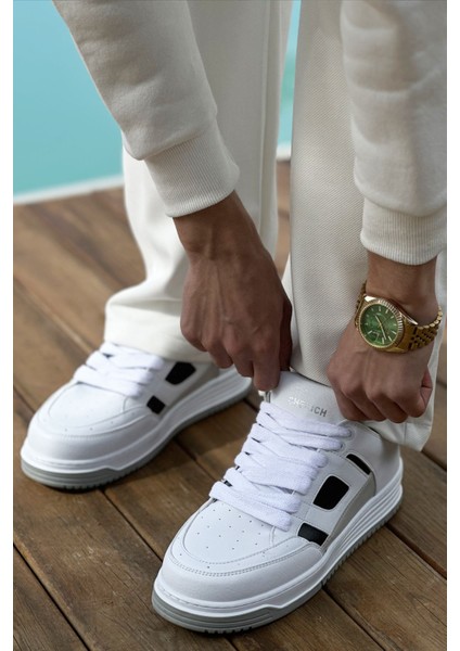 Avax Premium Kalite Erkek Sneaker Beyaz Siyah modelleri