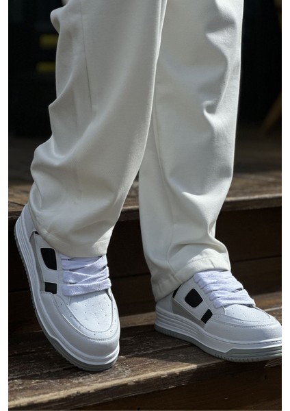 Avax Premium Kalite Erkek Sneaker Beyaz Siyah fırsatları