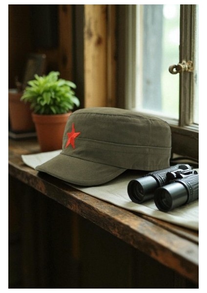 Fidel Castro Tarzı Renkli Kep Eskitme Kumaş Ayarlanabilir