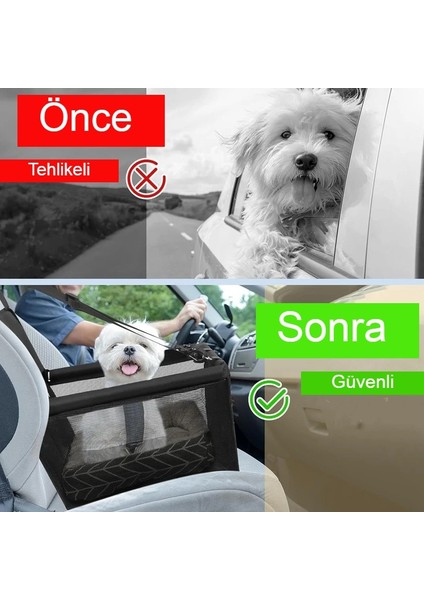 Evcil Hayvan Araba Koltuğu Katlanabilir Nefes Alabilir El ile Motorla Taşınabilir Kedi Köpek Koltuğu