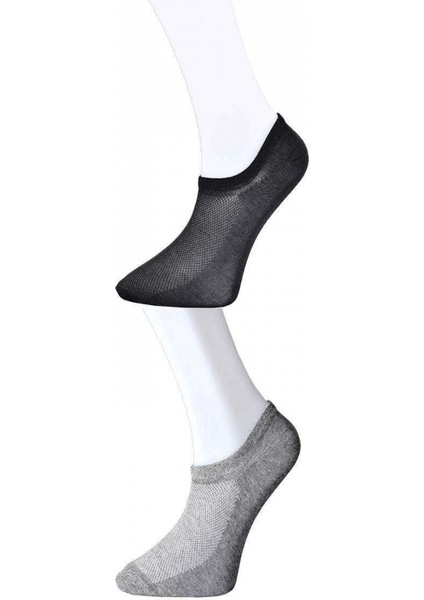 Siyah ve Gri Erkek Görünmez Çorap 3 Çift fiyatları