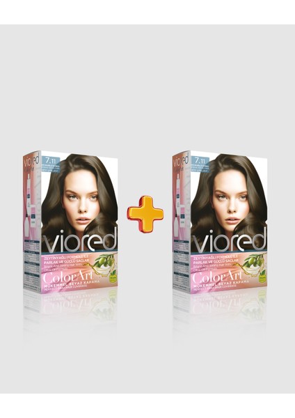 2'li Set Boya 7.11 Yoğun Küllü Kumral