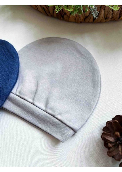 %100 Pamuk Bebek Şapka Önlük 4'lü Set | Kız Erkek Unisex fırsatları