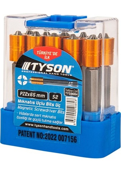 Bits Uç PZ2X65 mm Tek Yön 10 Adet