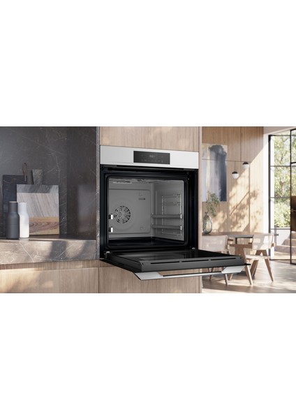 Beyaz Ankastre Set (HJ852GYW0T Kendini Temizleyen Fırın EO6C2PP30O Ocak LC66KPJ20T Davlumbaz)) indirimleri