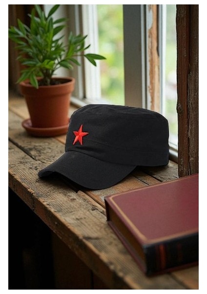 Fidel Castro Tarzı Renkli Kep Eskitme Kumaş Ayarlanabilir