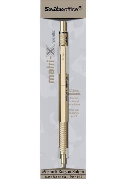 Matri-X Versatil 0.5 mm Metalik Altın Şeffaf Amb.