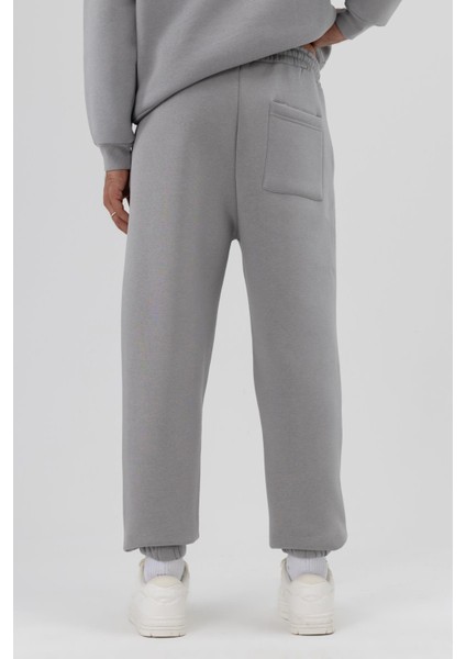 Basic Paça Lastikli Eşofman Alt Gri modelleri