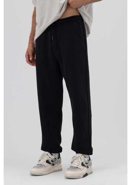 Basic Paça Lastikli Eşofman Alt Siyah fiyatları