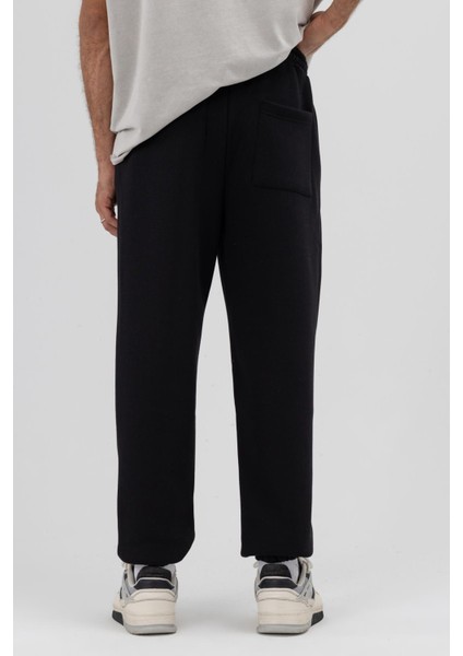 Basic Paça Lastikli Eşofman Alt Siyah fırsatları