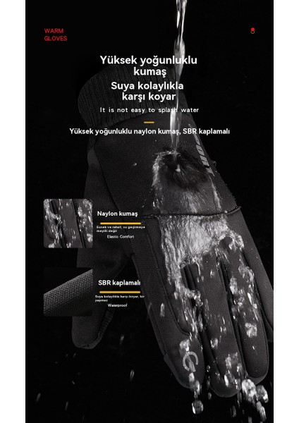 Kadife Isıtmalı Eldivenler, Erkek Dokunmatik Ekranlı Bisiklet ve Dış Mekan Eldivenleri (Yurt Dışından) fırsatları