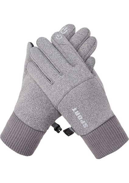 Kadife Isıtmalı Eldivenler, Erkek Dokunmatik Ekranlı Bisiklet ve Dış Mekan Eldivenleri (Yurt Dışından)