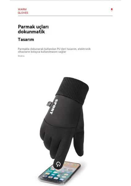 Kadife Isıtmalı Eldivenler, Erkek Dokunmatik Ekranlı Bisiklet ve Dış Mekan Eldivenleri (Yurt Dışından) indirimleri