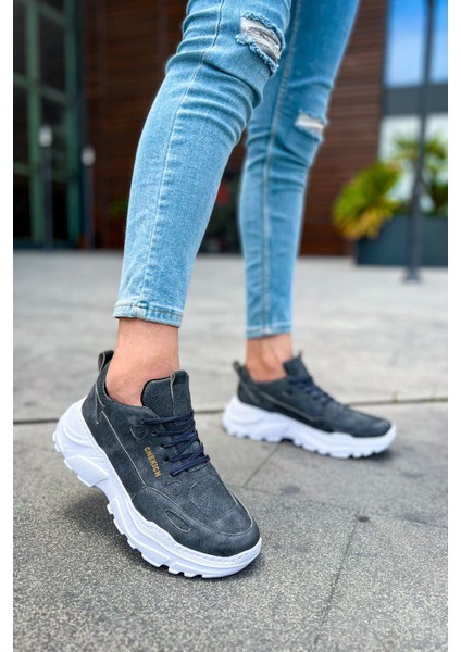 Low Top Lace Up Bağcıklı Erkek Spor Ayakkabı Antrasit