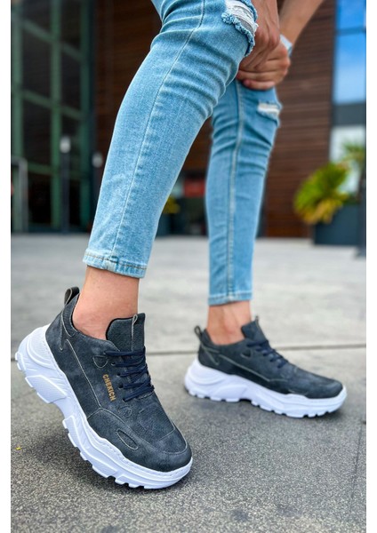 Low Top Lace Up Bağcıklı Erkek Spor Ayakkabı Antrasit modelleri