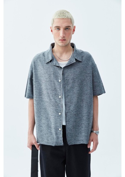 Oversize Keten Gömlek Siyah fiyatları