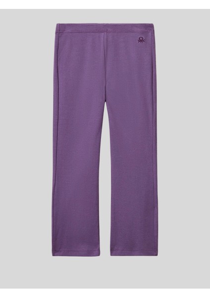 Kız Çocuk Ispanyol Paça Tayt 1-6 Yaş Mor