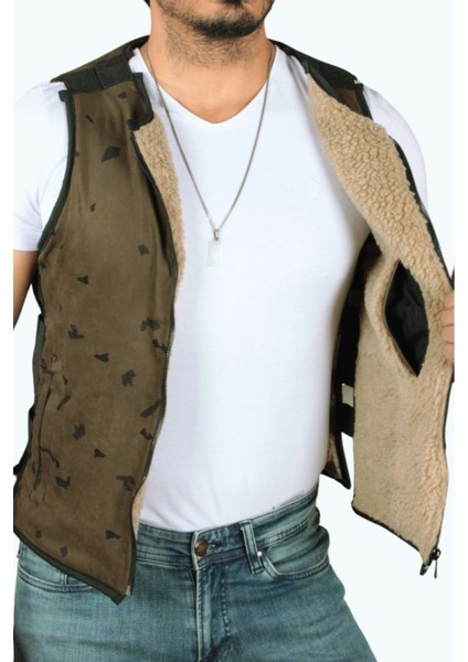 Içi Kürklü Spor Kamuflaj Yelek fiyatları