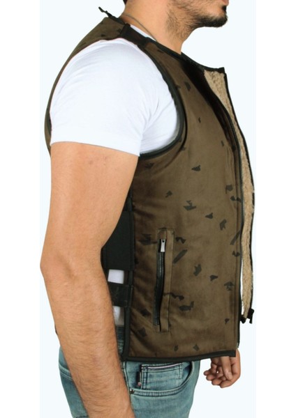 Içi Kürklü Spor Kamuflaj Yelek modelleri