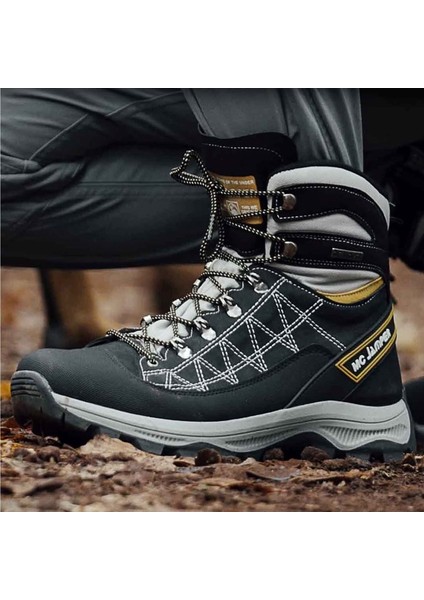 2224-JAMPER Anatomik Kaydırmaz Tabanlı Soft Shell Outdoor Trekking Erkek Fermuarlı Spor Bot - NKT02224-GRI-44 modelleri