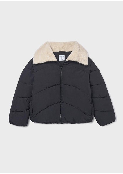Kız Çocuk Mont 10-14 Yaş Siyah