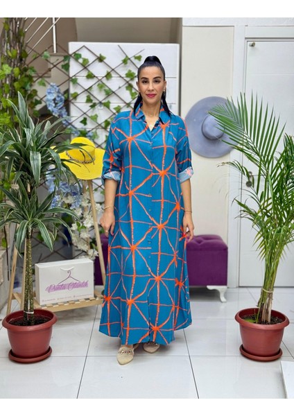 ECE616130 Pamuk Viskon Ece Elbise