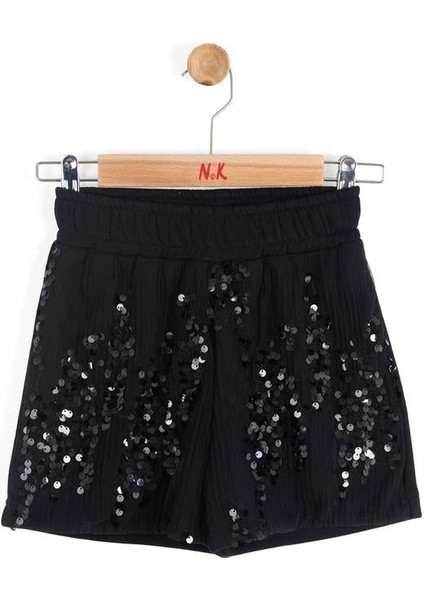 Kız Çocuk Fancy Şort 4-8 Yaş Siyah fiyatları