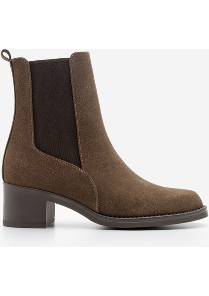 Kadın Kalın Topuklu Elastik Yan Bantlı Topuklu Bot Elove modelleri