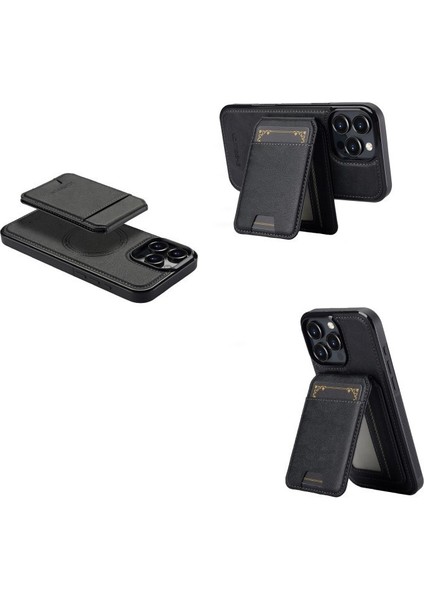 iPhone 16 Pro Max Kılıf Capella L3 Serisi Mıknatıslı Kartlıklı 2-1 Kapak fiyatları