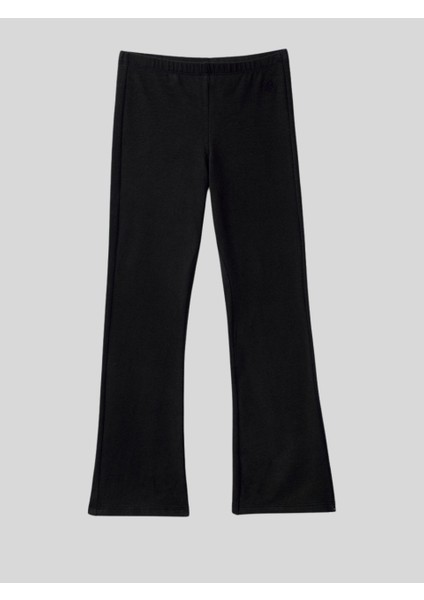 Kız Çocuk Ispanyol Tayt 6-14 Yaş Siyah