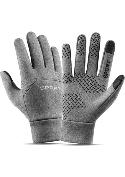 Erkek Isıtmalı Bisiklet Kadın Polarlı Dış Mekan Spor Eldiveni (Yurt Dışından)