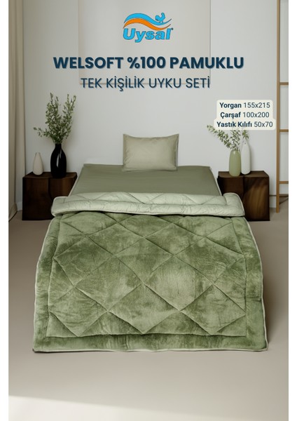 Welsoft Akfil Tek Kişilik Uyku Seti 195X215