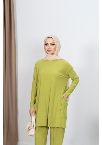 Yanları Cepli Sandy Pantolonlu Takım fiyatları