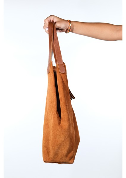 Orlıtha Taba Hakiki Deri Süet Kadın Omuz Çantası indirimleri