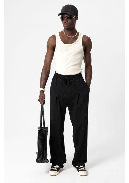 Basic Baggy Eşofman Alt Siyah