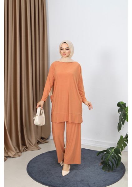 Yanları Cepli Sandy Pantolonlu Takım indirimleri