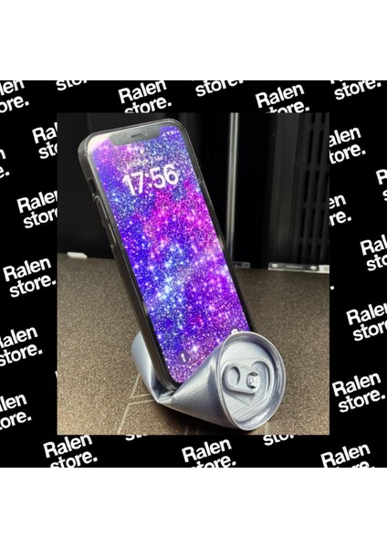 Kutu Içecek Temalı Telefon Standı Beyaz Renk | 10CM | Beyaz ( Yüksek Kalite 3D Baskı Pla )