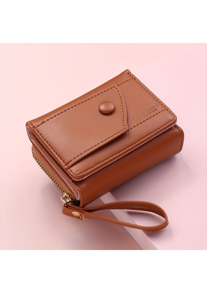 Kısa Bayan Fermuarlı Cüzdan % 30 Indirim Bozuk Para Cüzdanı (Yurt Dışından)