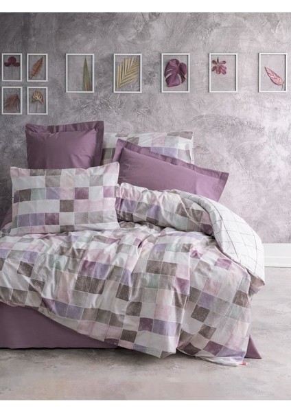 Minimal Çift Kişilik Nevresim Takımı Maro Gülkurusu