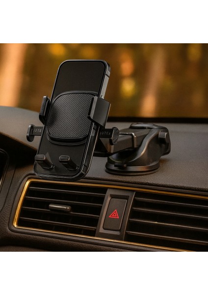360° Döner Başlıklı Nano Vantuzlu Araç Içi Telefon Tutucu – Sarsılmaz ve Ayarlanabilir