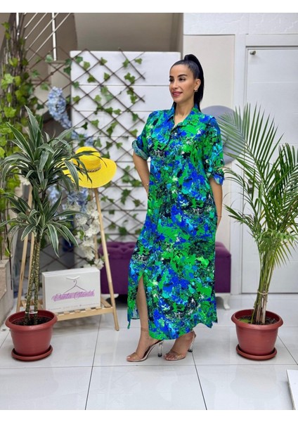 ECE616117 Pamuk Viskon Ece Elbise