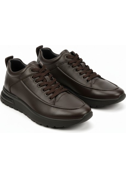 Hakiki Deri Kahverengi Günlük Erkek Casual Ayakkabı LUASS27AL0047 fırsatları